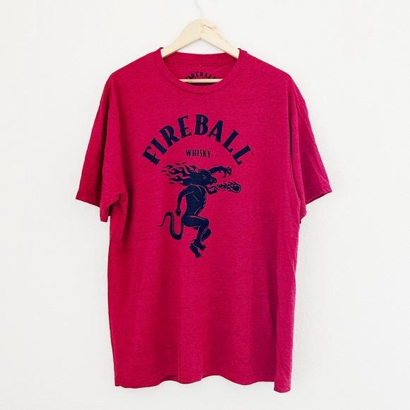 NEW Fireball Whiskey Graphic Tee - Picture 1 of 6